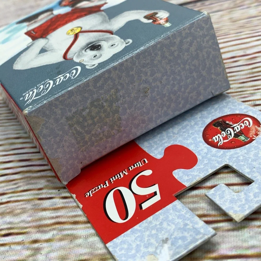 Coca-Cola Polar Bear Soccer‎ Ultra Mini 50 Piece Puzzle 1998 Collectible